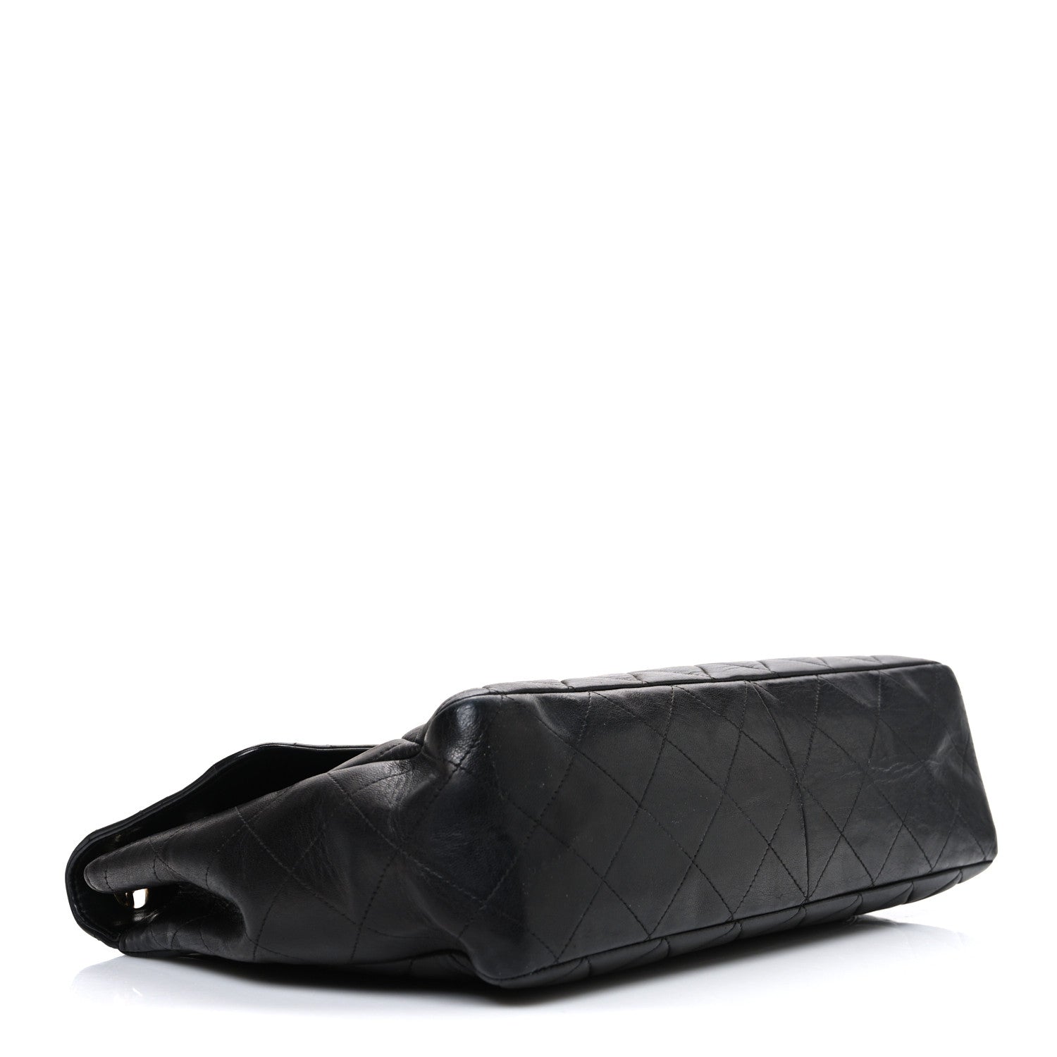 Chanel Lambskin Quilted Jumbo Single Flap Black 4 of 13