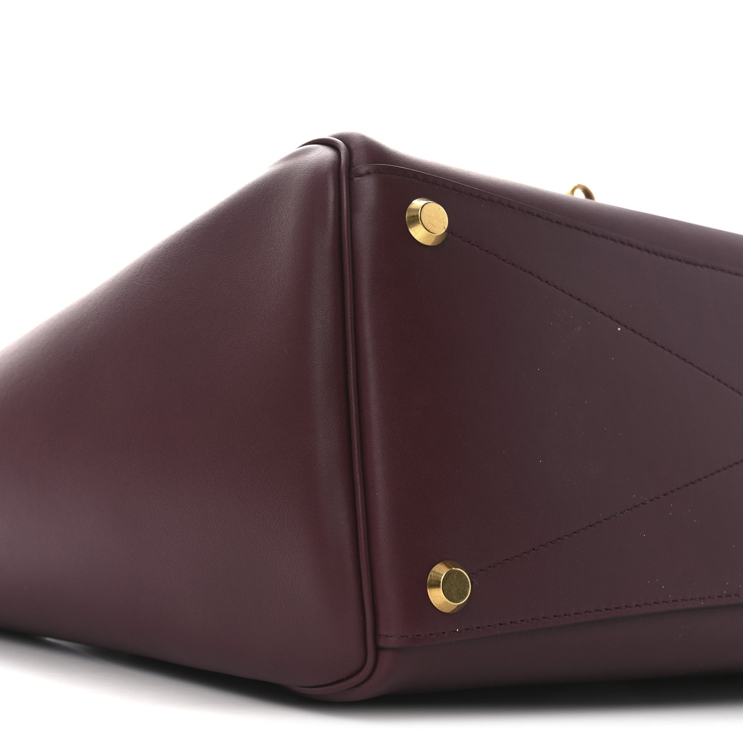Smooth Calfskin Medium Bel Air Carry All Bag Dark Burgundy