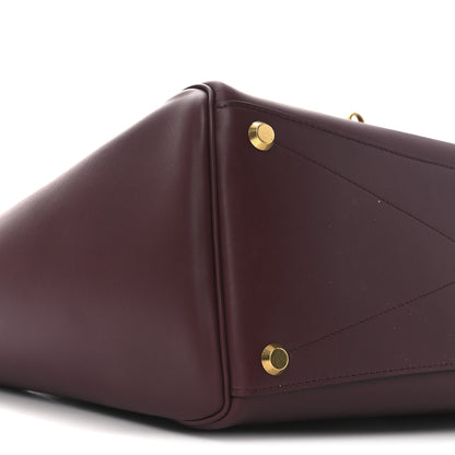 Balenciaga Smooth Calfskin Medium Bel Air Carry All Bag Dark Burgundy 8 of 9