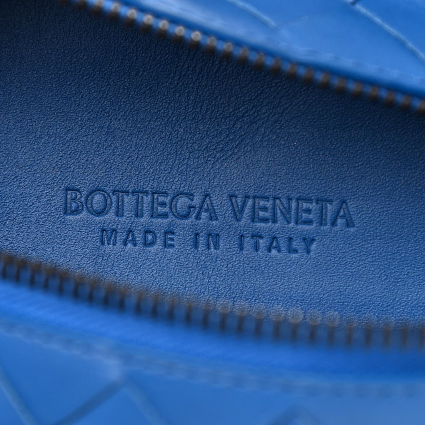 Nappa Intrecciato Belt Bag Bluette