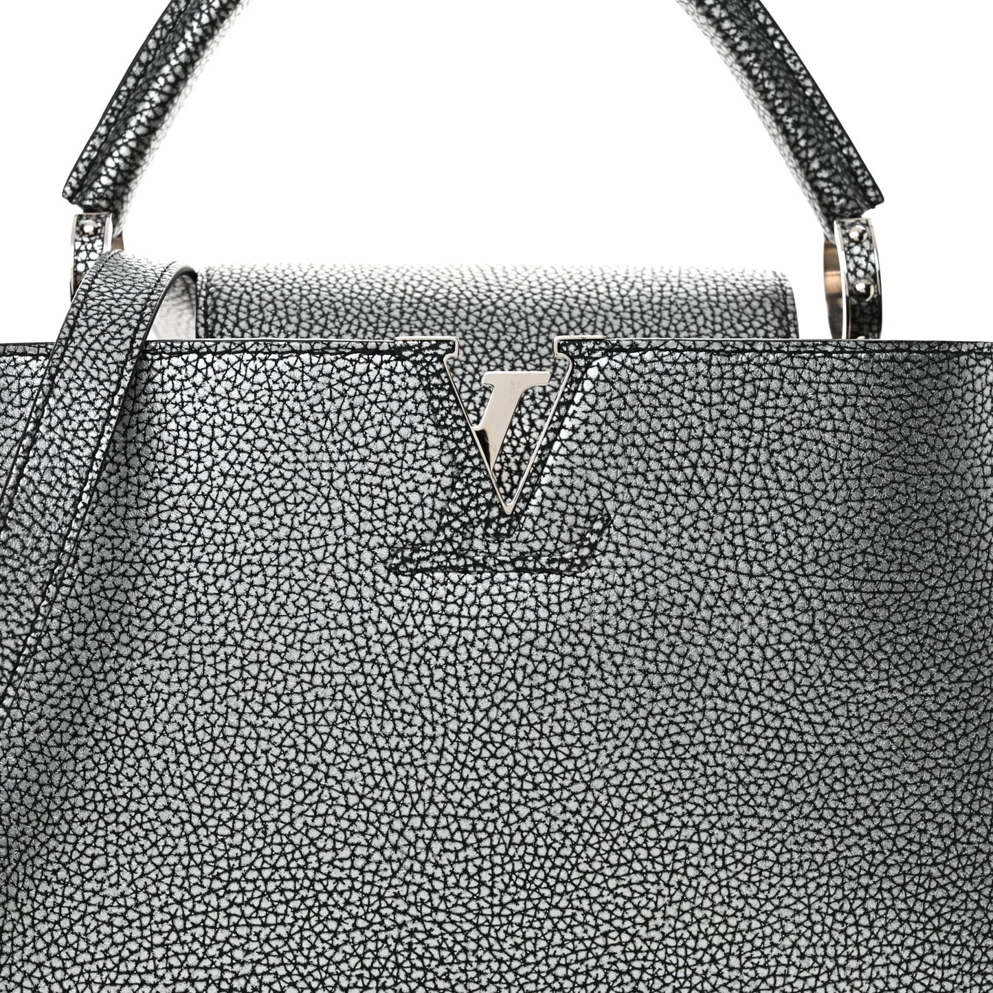 Taurillon Capucines MM Chrome