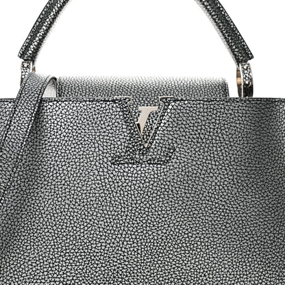 Louis Vuitton Taurillon Capucines MM Chrome 8 of 11