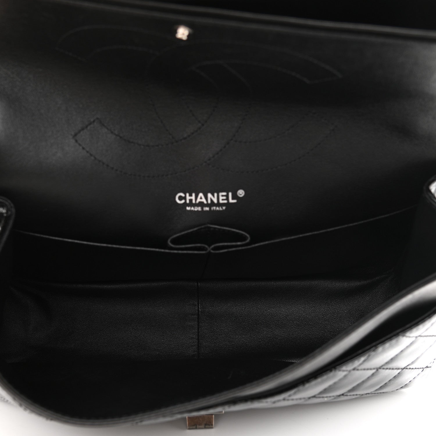 Chanel Distressed Patent Quilted 2.55 Reissue 227 Flap Black 5 of 11