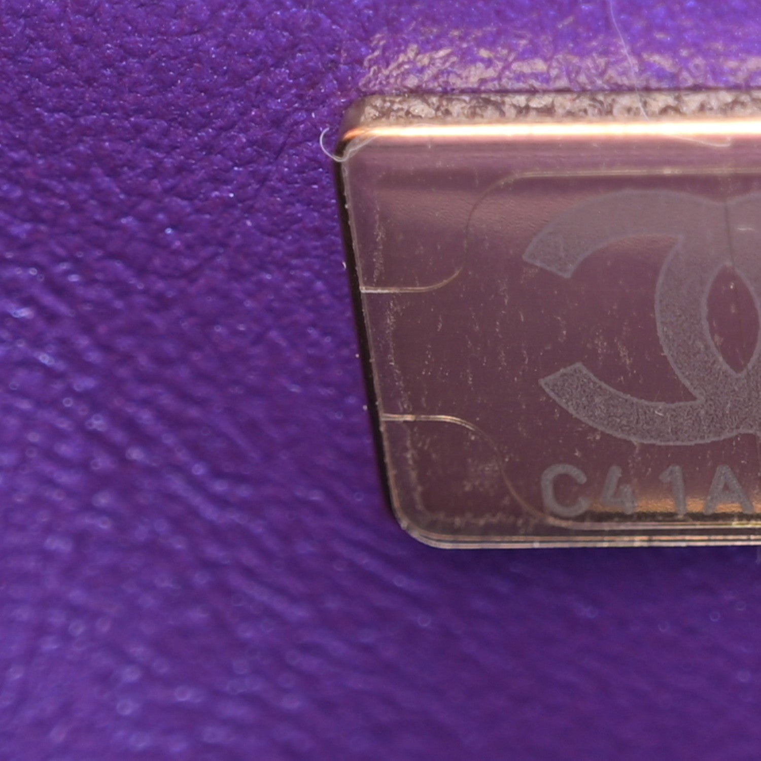 Chanel Mirror Calfskin Metallic Calfskin Quilted Hollywood Boulevard Mini Flap With Star Coin Purse Purple 8 of 12