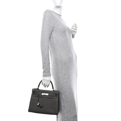 Hermes Togo Kelly Retourne 28 Etain 2 of 14