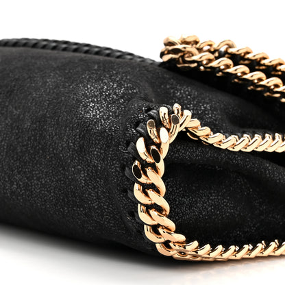 Stella McCartney Shaggy Deer Small Falabella Fold Over Tote Black 8 of 9