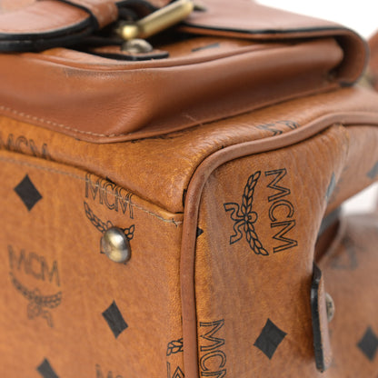 MCM Visetos Pocket Satchel Cognac 9 of 13