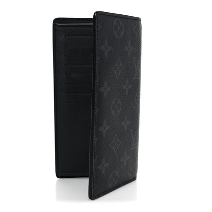 Louis Vuitton Monogram Eclipse Brazza Wallet 3 of 9