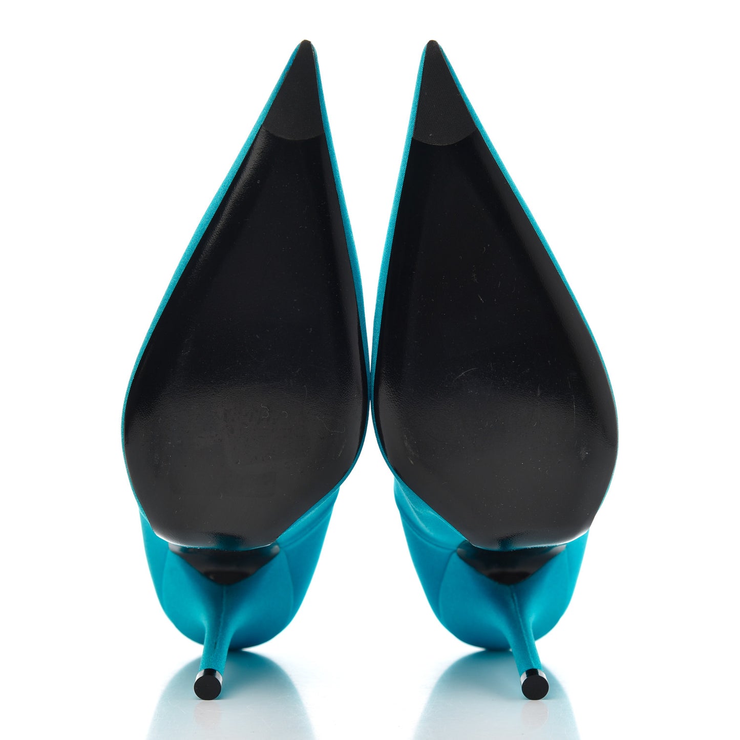 Spandex Knife Pointed 110mm Pumps 36.5 Bleu Turquoise