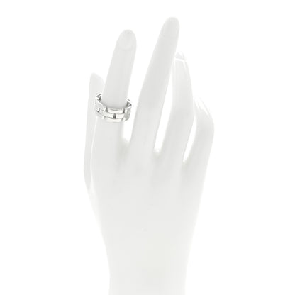 Cartier 18K White Gold Maillon Panthere 3 Row Ring 52 6 2 of 3