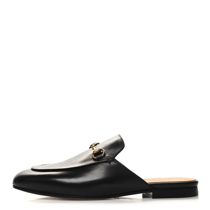 Gucci Calfskin Womens Princetown Slippers 38.5 Black 1 of 9