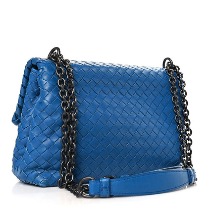 Bottega Veneta Nappa Intrecciato Baby Olimpia Shoulder Bag Signal Blue 3 of 9