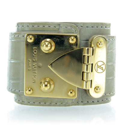 Louis Vuitton Crocodile S Lock Bracelet 1 of 8