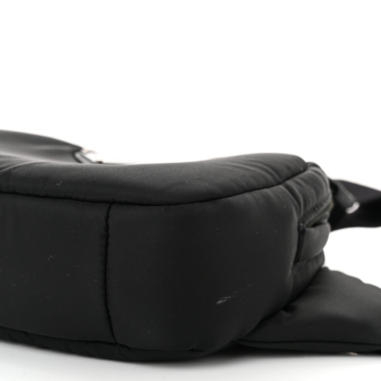 Prada Tessuto Nylon Soft Padded Belt Bag Black 11 of 14