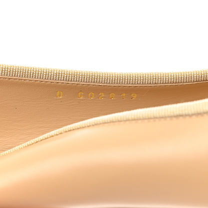 Chanel Lambskin Cap Toe CC Ballerina Flats 38 Beige Black 8 of 9