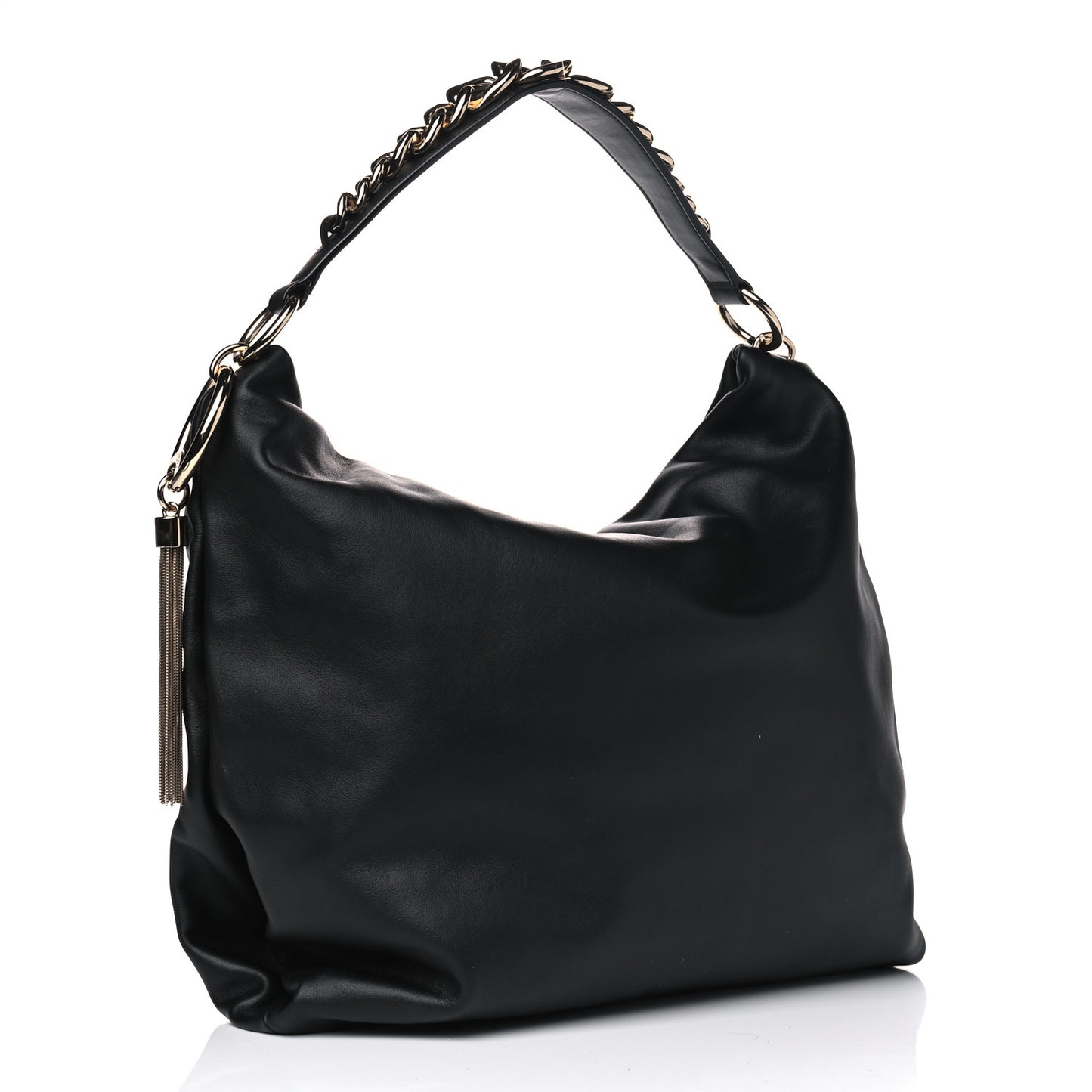 Smooth Calfskin Callie Hobo Bag Black