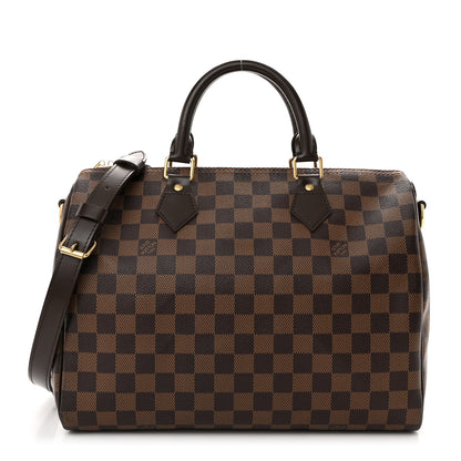 Louis Vuitton Damier Ebene Speedy Bandouliere 30 1 of 10