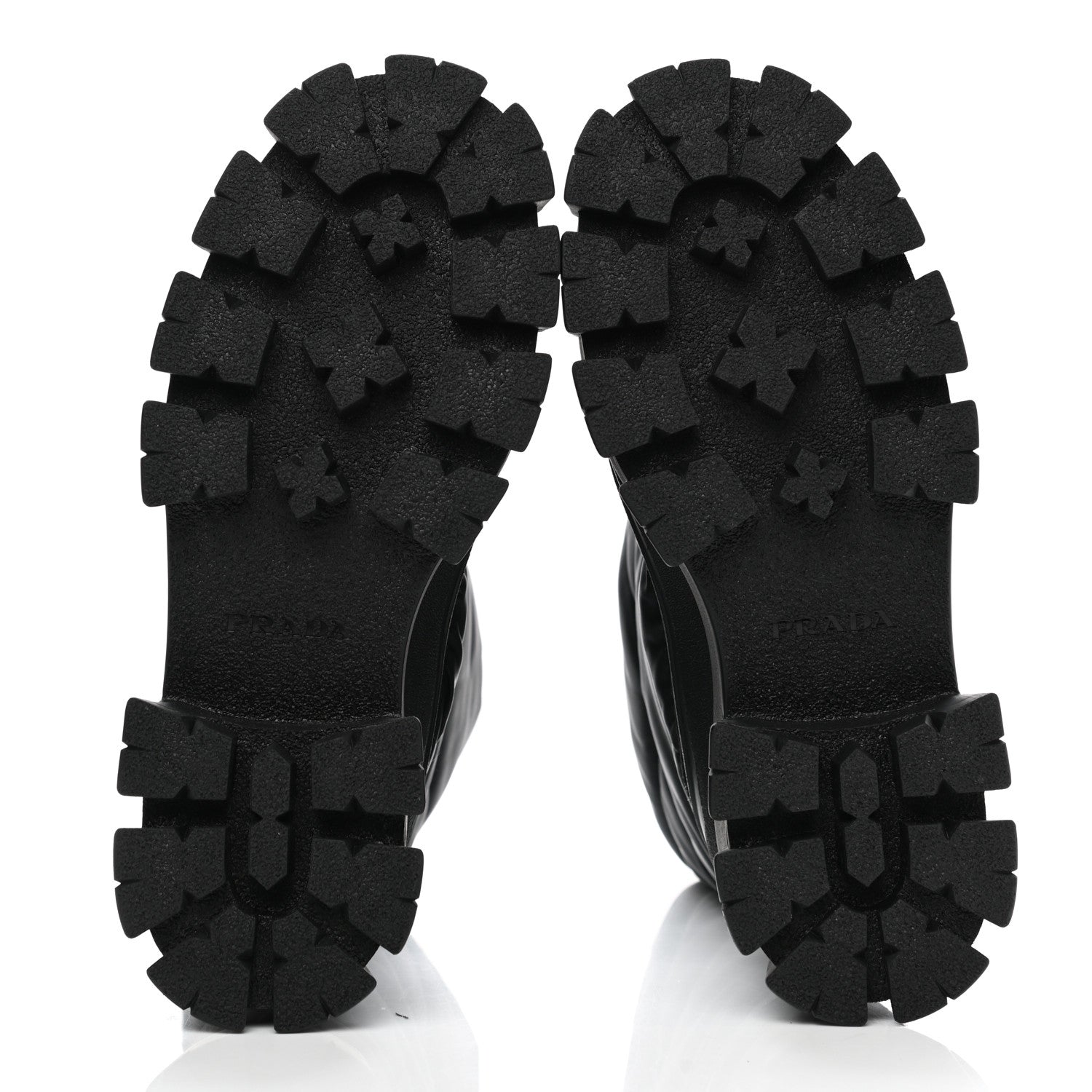 Prada Re-Nylon Gabardine Rubber Triangle Logo Padded Monolith Drawcord 55mm Snow Boots 39.5 Black 5 of 7