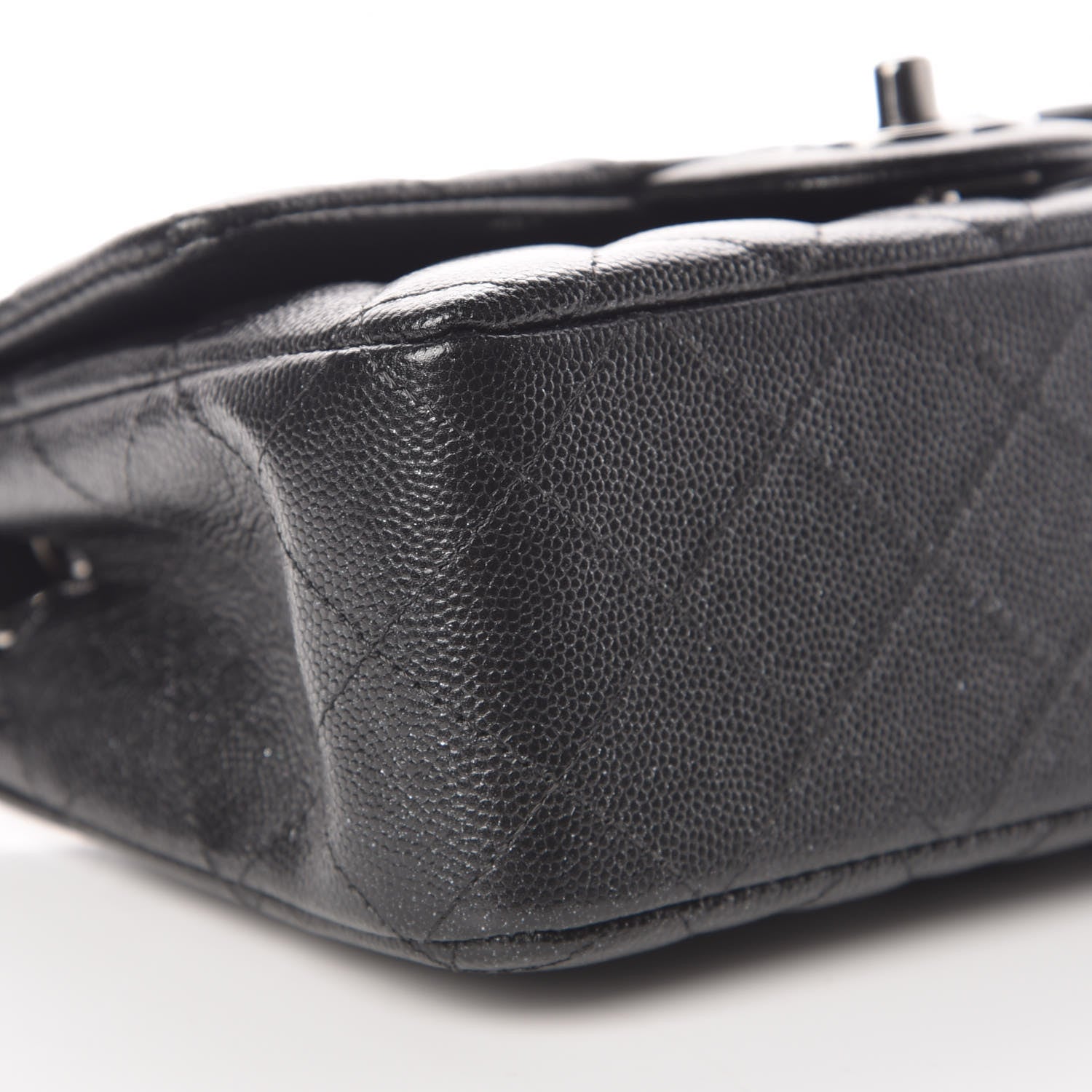 Chanel Iridescent Caviar Quilted Mini Rectangular Flap Black 8 of 10
