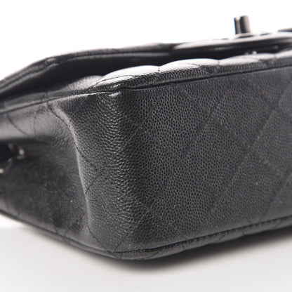Chanel Iridescent Caviar Quilted Mini Rectangular Flap Black 8 of 10