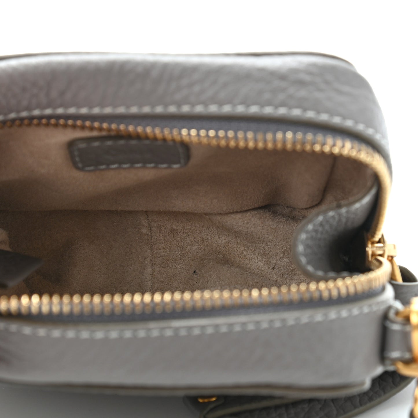 Calfskin Mini Marcie Crossbody Bag Cashmere Grey