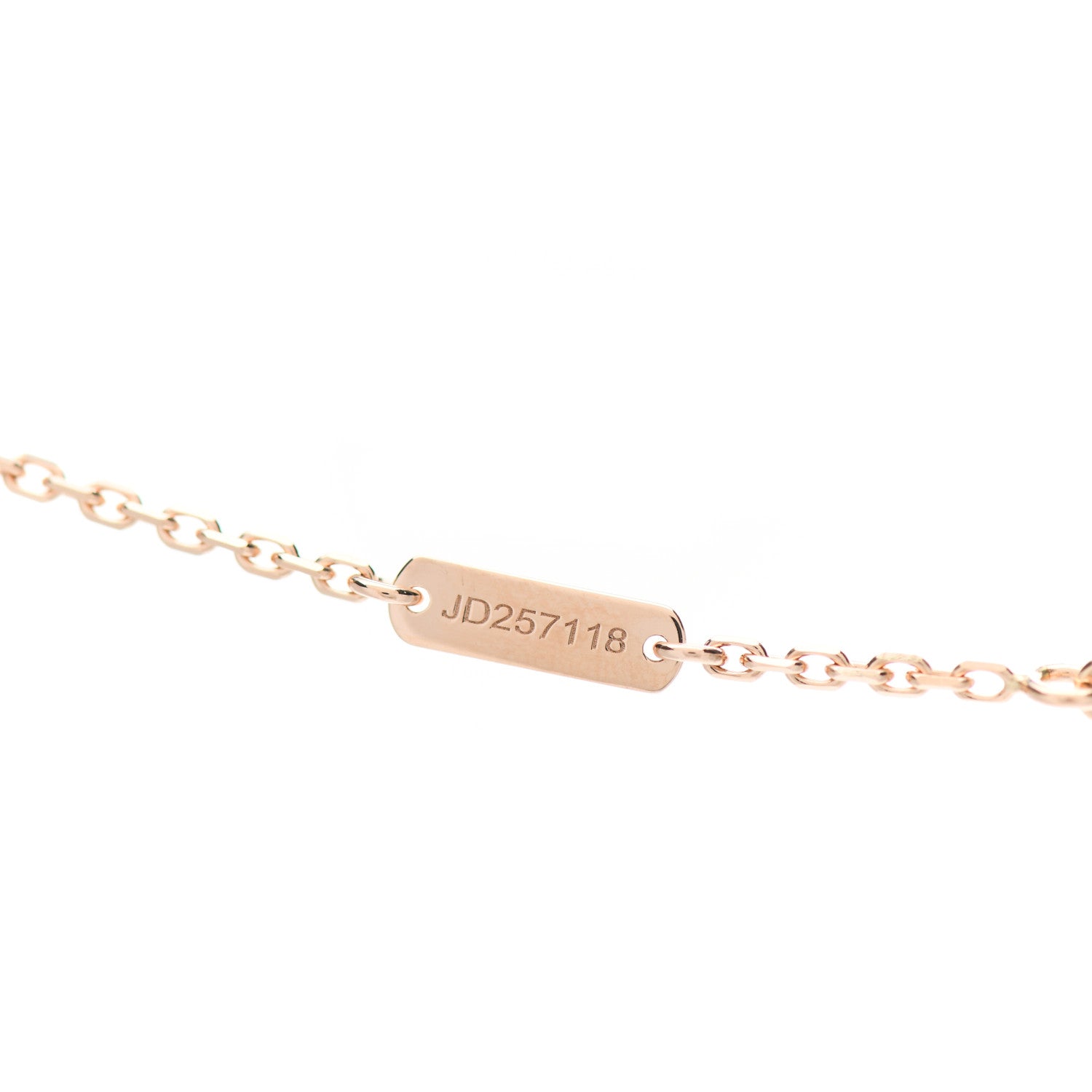 Van Cleef & Arpels 18K Rose Gold Diamond Small Frivole Pendant Pave Necklace 4 of 6