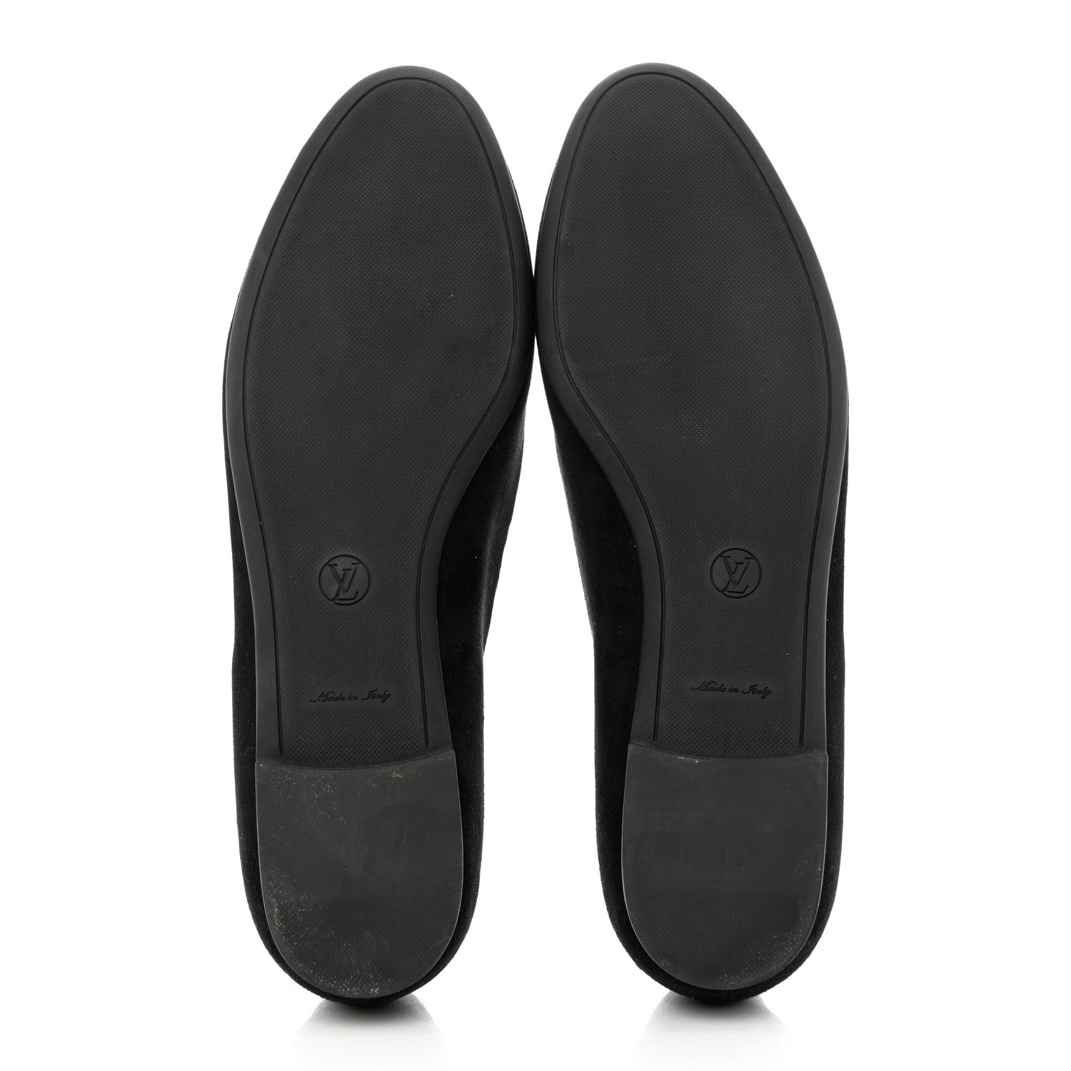 Louis Vuitton Suede Monogram Uniformes Ballet Flats 40 Black 5 of 10