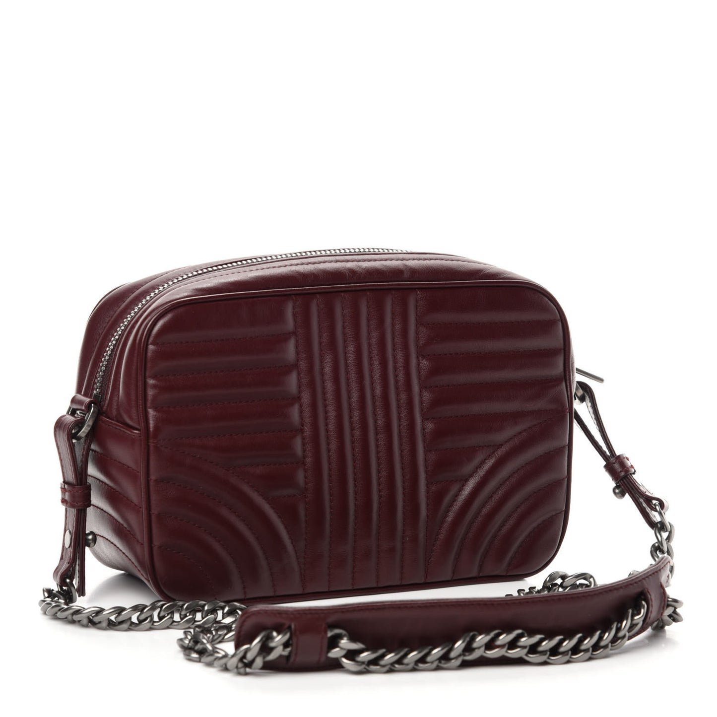Soft Calfskin Impunture Diagramme Camera Bag Granato