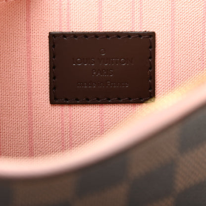 Louis Vuitton Damier Ebene Neverfull MM GM Pochette Rose Ballerine 6 of 9