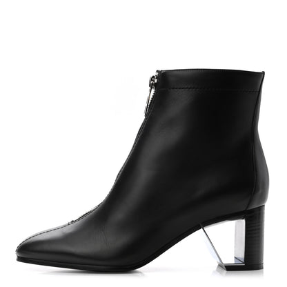 Hermes Calfskin Becky Ankle Boots 39 Black 1 of 8