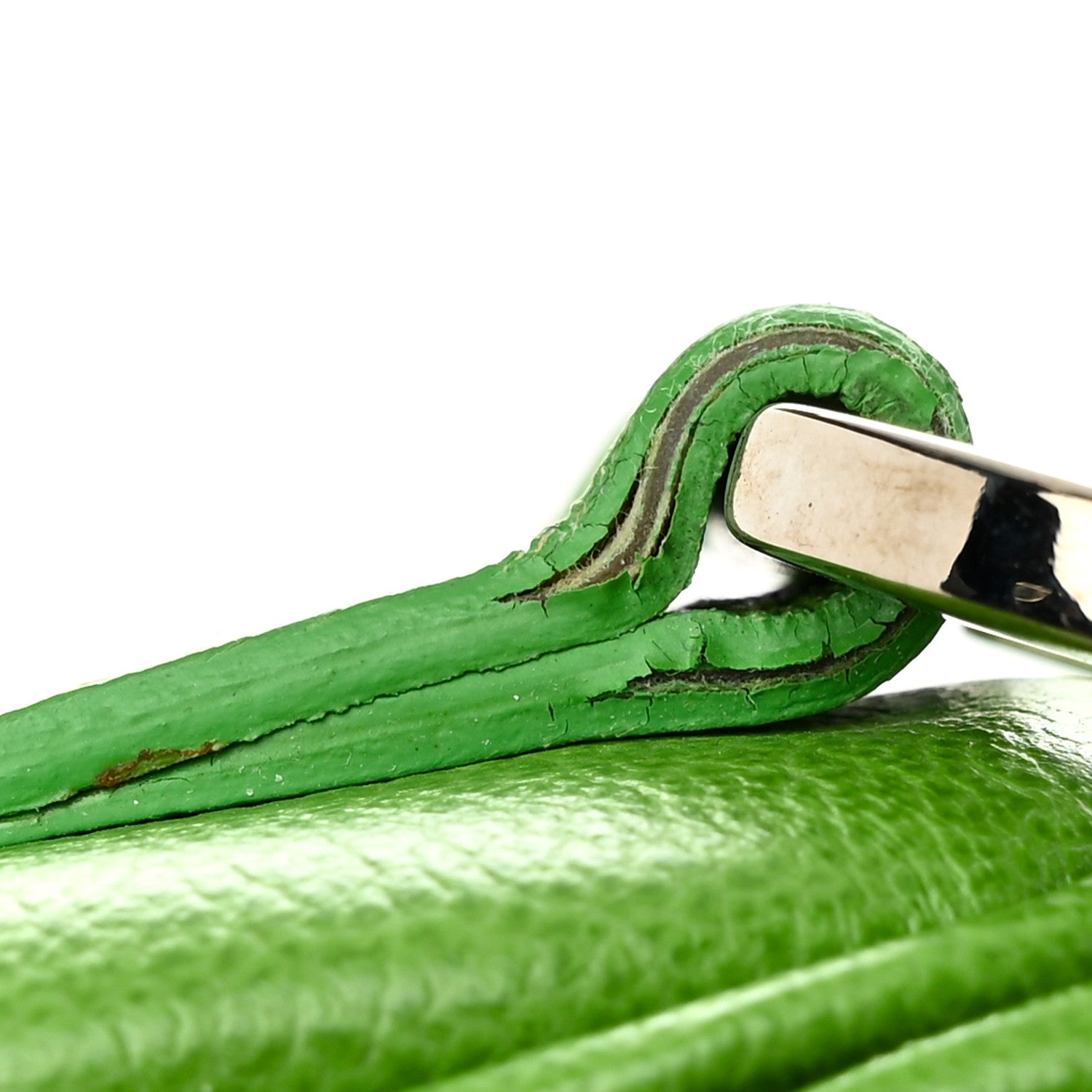 Christian Dior Shiny Goatskin Saddle Bag Green 16 of 18