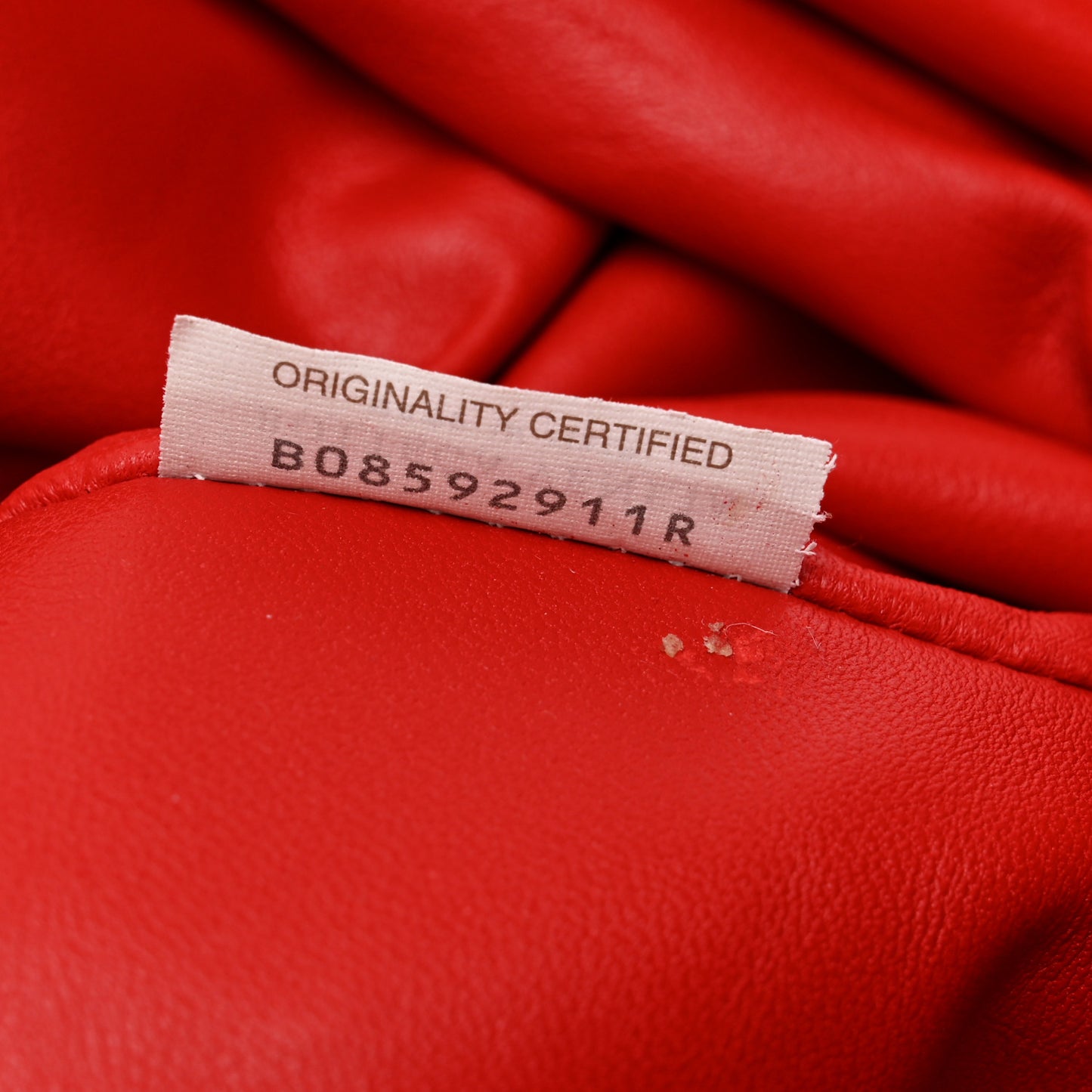 Nappa Maxi Intrecciato The Pouch Oversized Clutch Bright Red