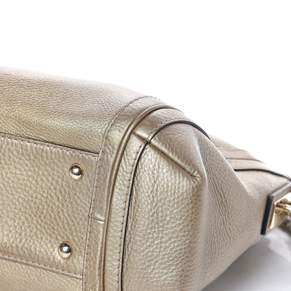 Gucci Metallic Pebbled Calfskin Medium Bella Hobo Gold 11 of 11