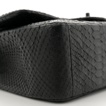 Chanel Snakeskin Jumbo Double Flap So Black 8 of 10
