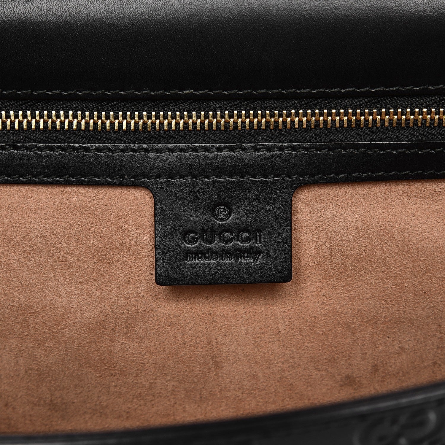 Gucci Guccissima Medium Padlock Shoulder Bag Black 6 of 20