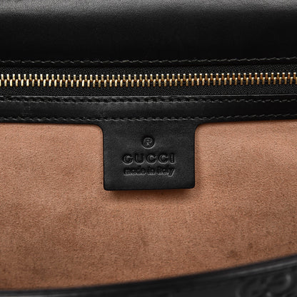 Gucci Guccissima Medium Padlock Shoulder Bag Black 6 of 20