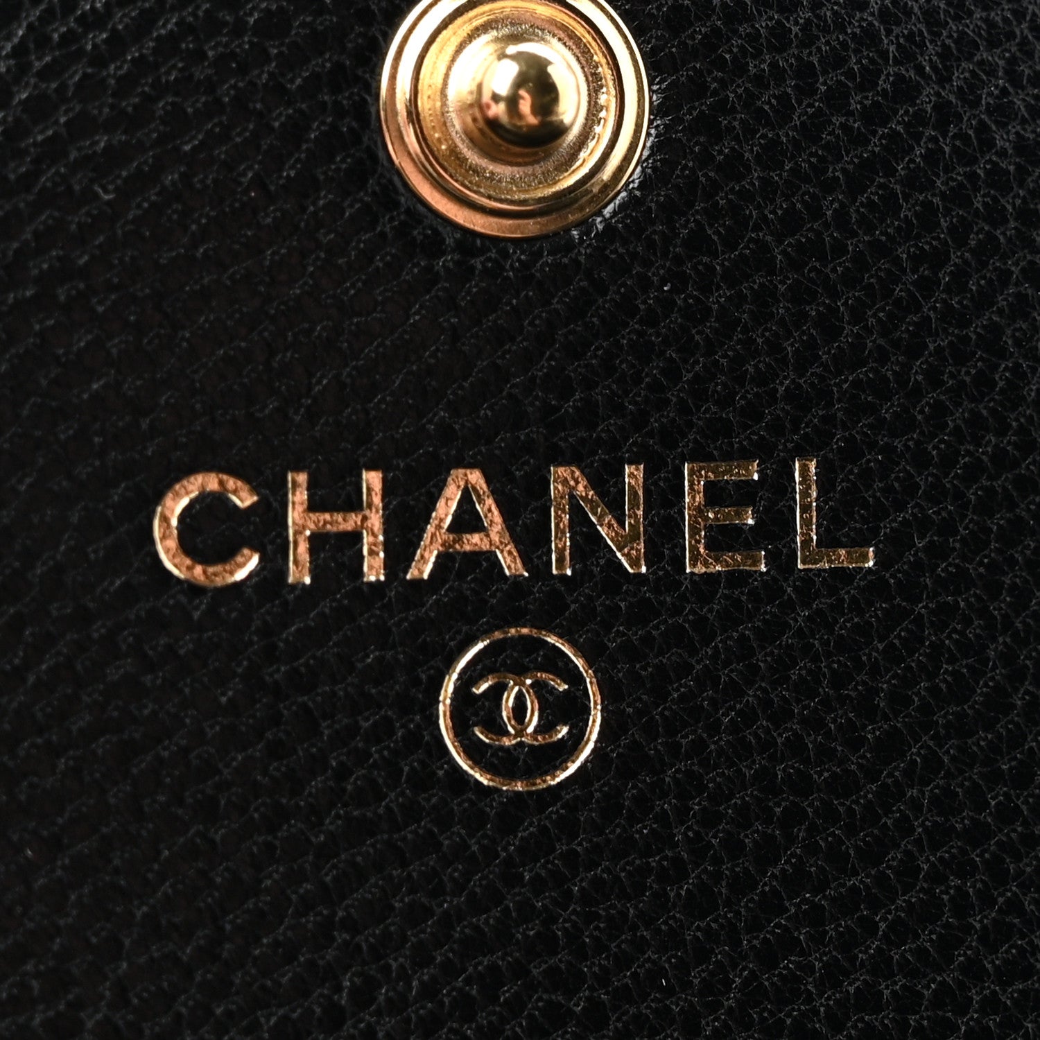 Chanel Shiny Goatskin Quilted Chanel 19 Flap Wallet Black 6 of 9