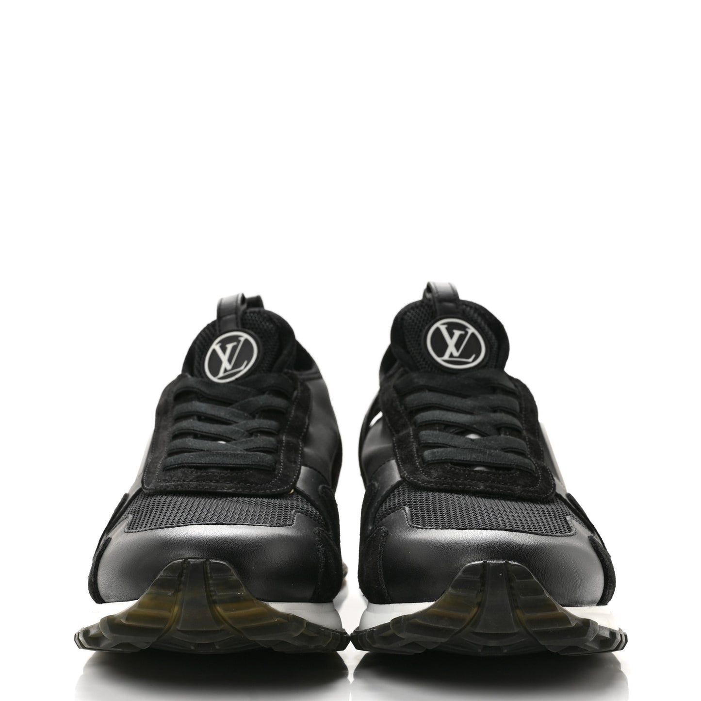 Calfskin Run Away Sneakers 39 Black