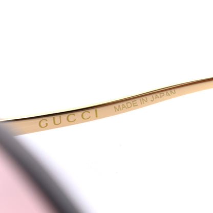 Gucci Rimless Sunglasses GG0352S Gold Flash Pink 7 of 8