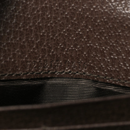 Gucci GG Supreme Monogram Textured Dollar Calfskin Blondie Continental Chain Wallet Beige Ebony New Acero 7 of 11