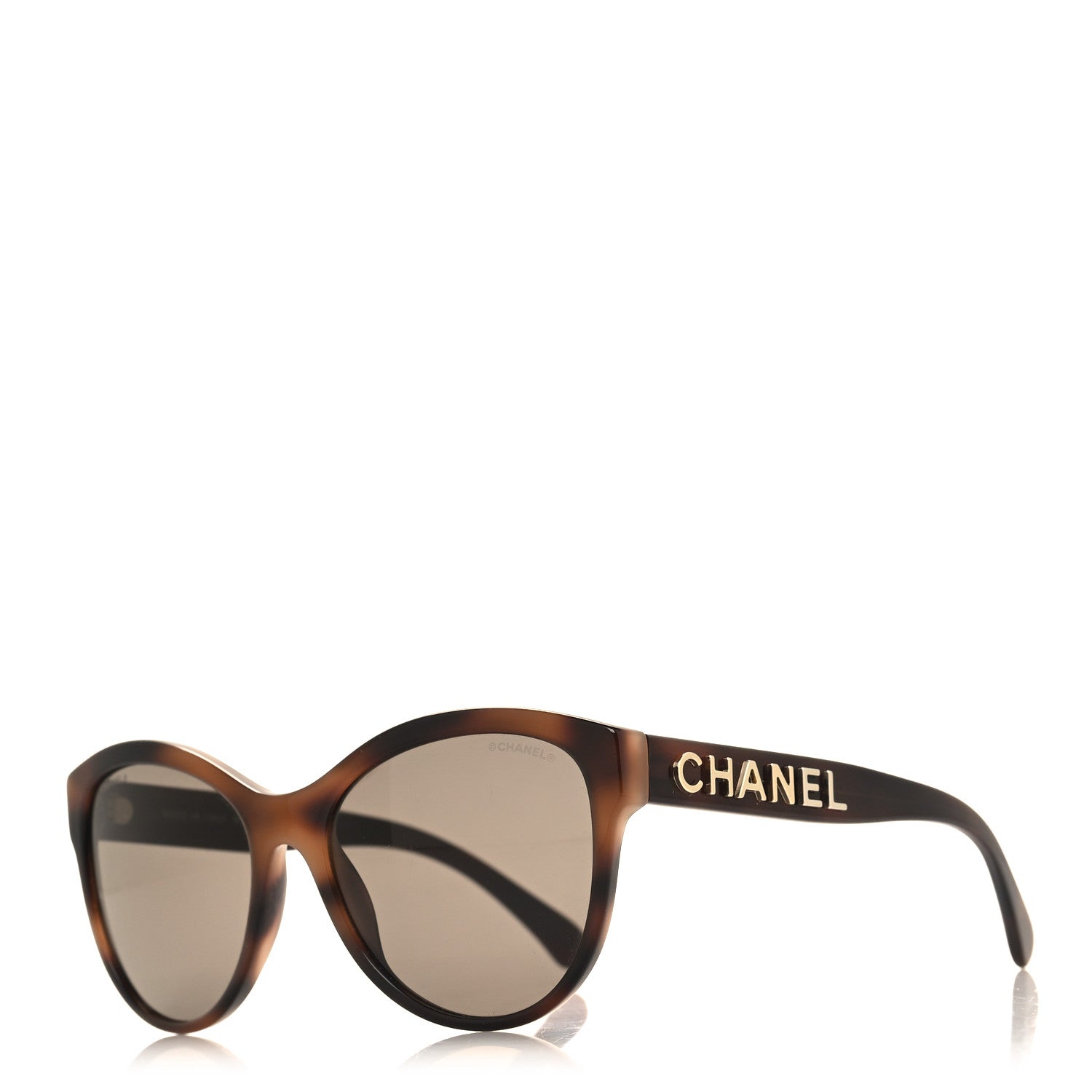 Chanel Acetate Pantos Logo Sunglasses 5458 Tortoise Brown 1 of 8