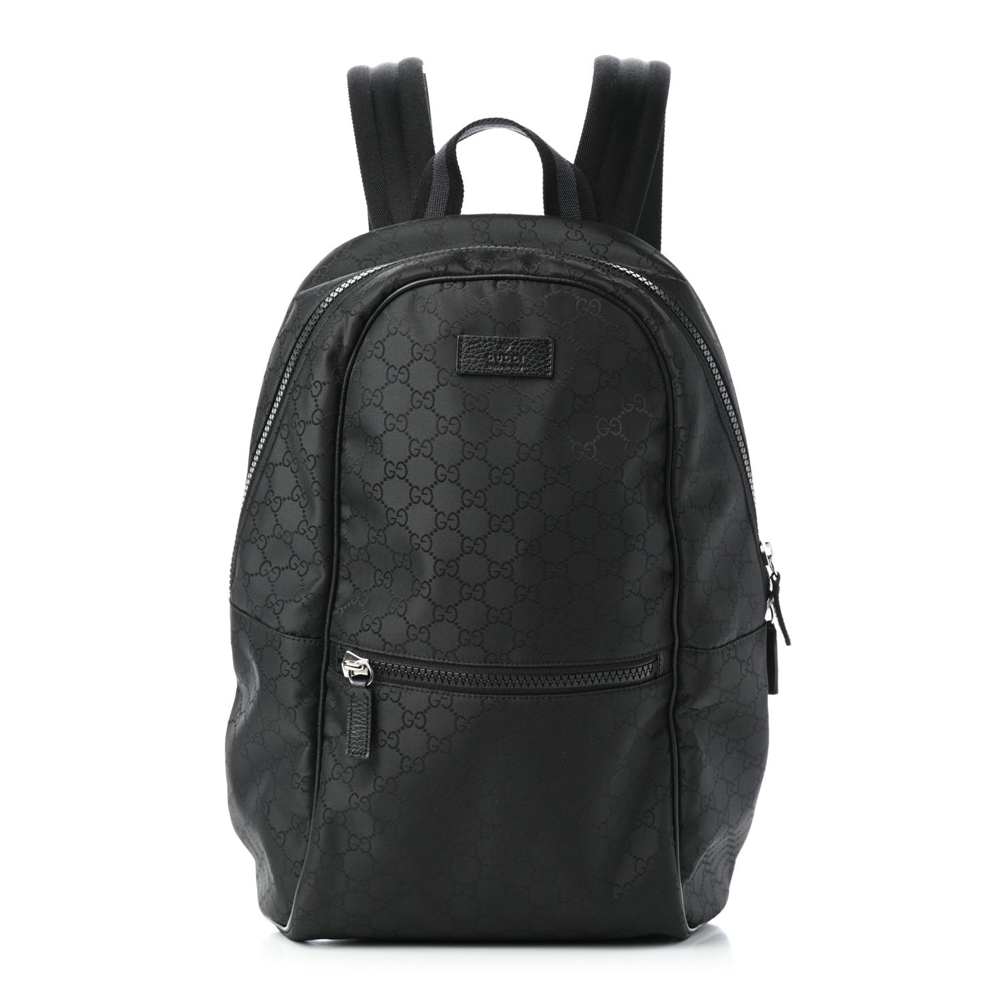Nylon Monogram Slim Backpack Black