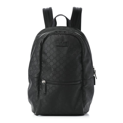 Gucci Nylon Monogram Slim Backpack Black 1 of 5