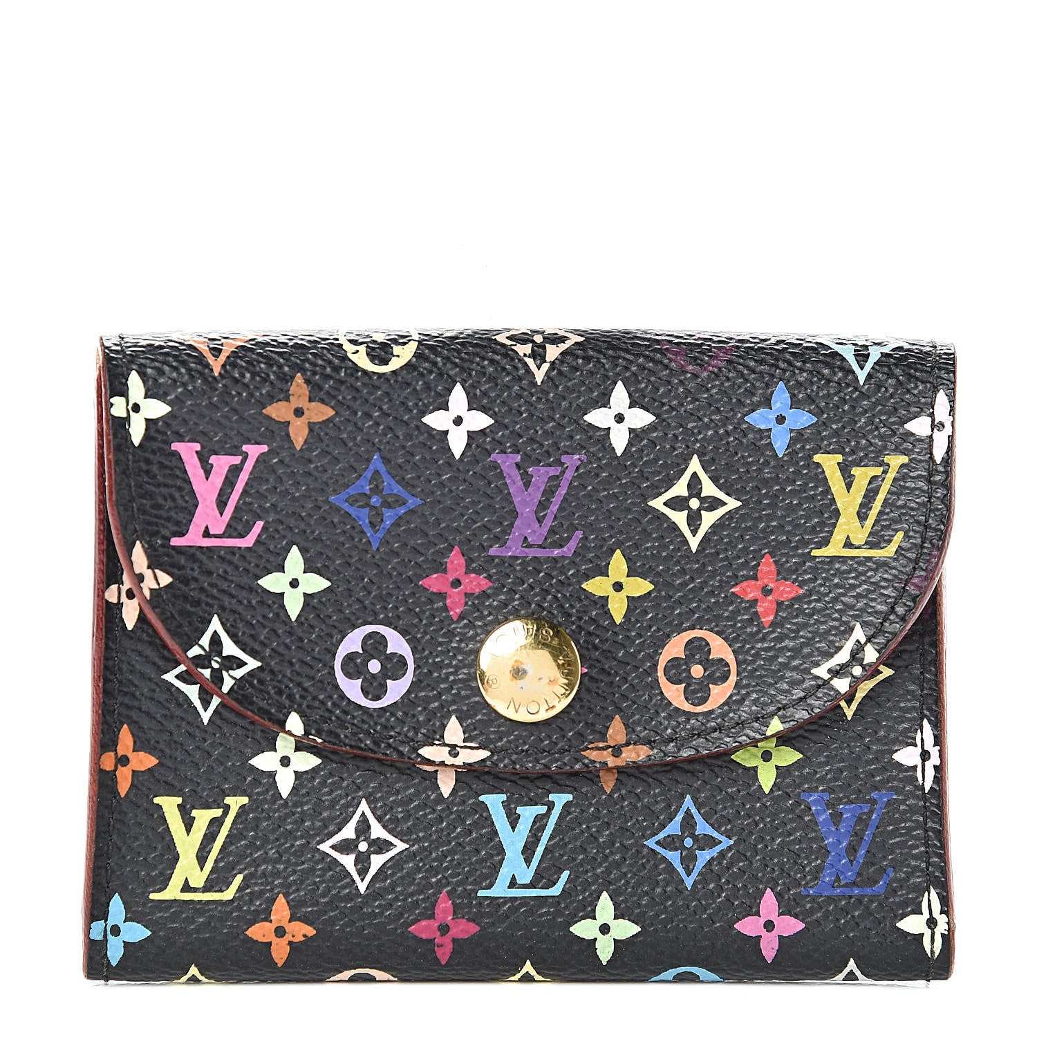 Louis Vuitton Monogram Multicolor Business Card Holder Black 1 of 12