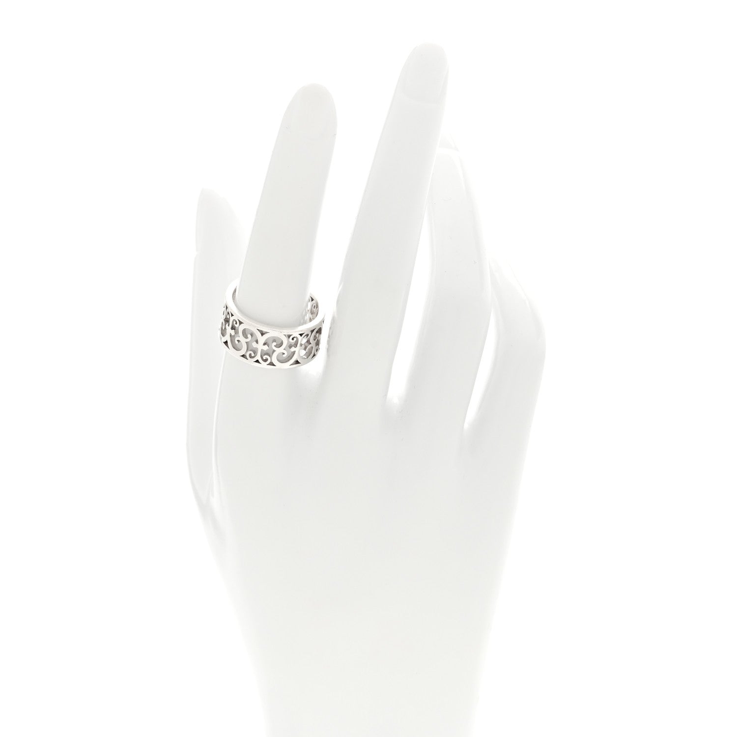 Tiffany Sterling Silver Wide Enchant Ring 56 7.5 2 of 4
