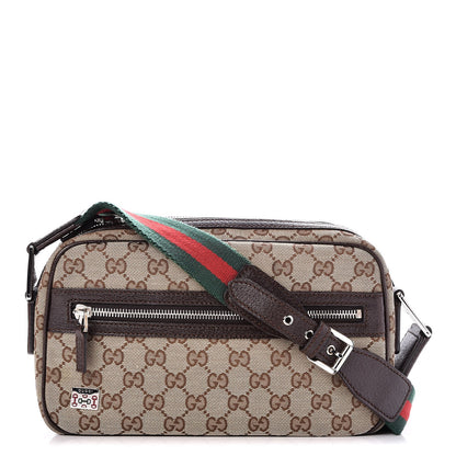 Gucci Monogram Signature Web Camera Bag Brown 1 of 8