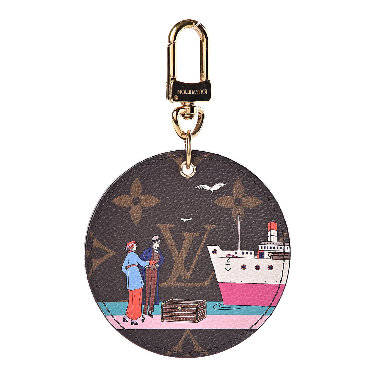 Monogram 2016 Christmas Animation Bag Charm Key Ring