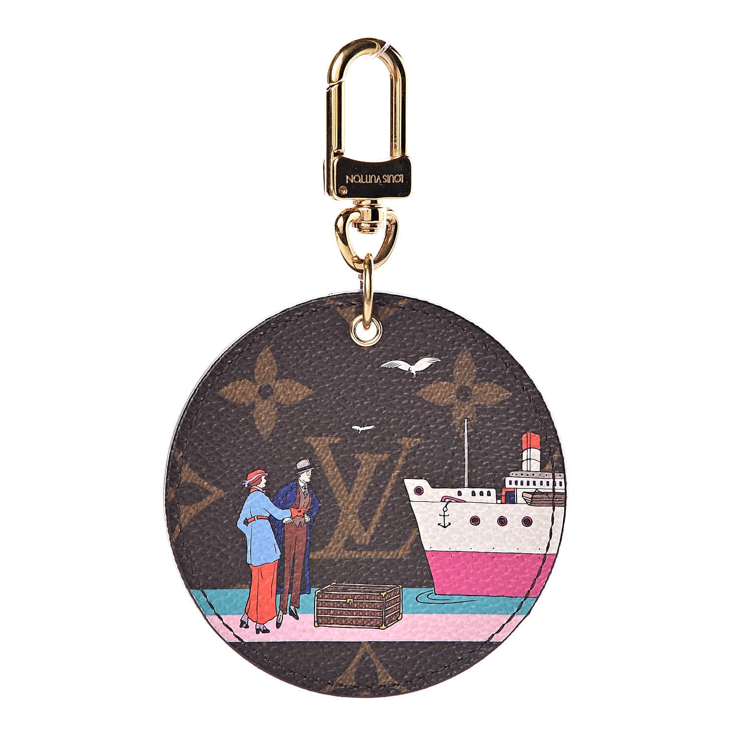 Louis Vuitton Monogram 2016 Christmas Animation Bag Charm Key Ring 1 of 5