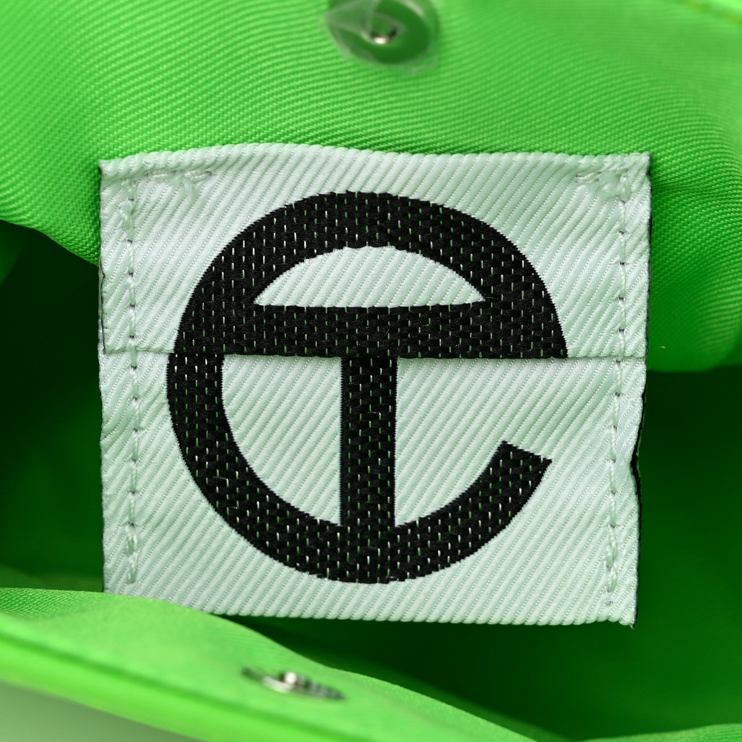 Telfar Vegan Leather Small Shopping Bag Highlighter Green 6 of 10