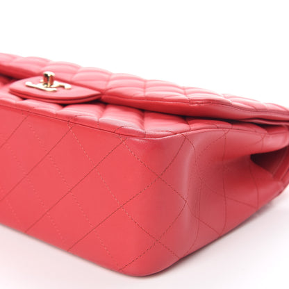 Chanel Lambskin Quilted Jumbo Double Flap Dark Pink 6 of 12